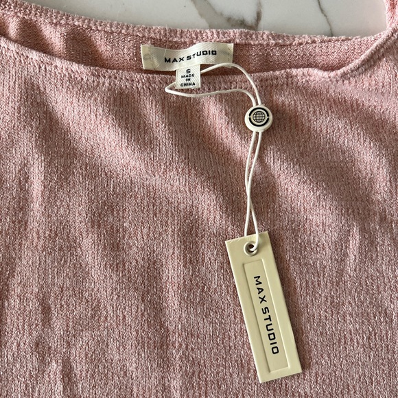 Nordstrom Mac Studio blush sweater the tie sleeves - size S - Picture 5 of 6